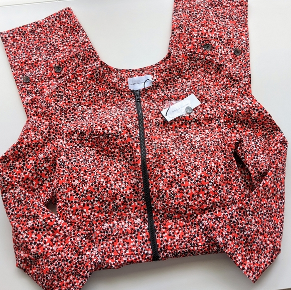 Rebecca Minkoff Clover Jumpsuit Red Multicolor Small NWT - Picture 4 of 9